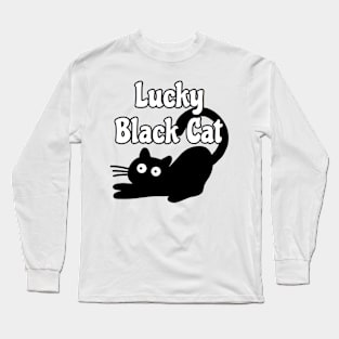 Lucky Black Cat Long Sleeve T-Shirt